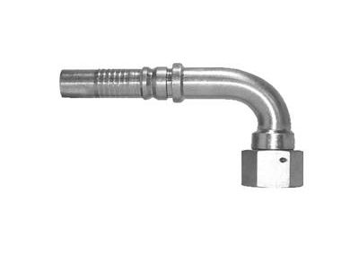 Embout interlock femelle DIN, série forte, coudé 90°