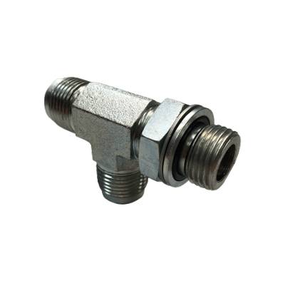 Adaptateur TE orientable renverse mâle JIC x mâle gaz CYL + OR